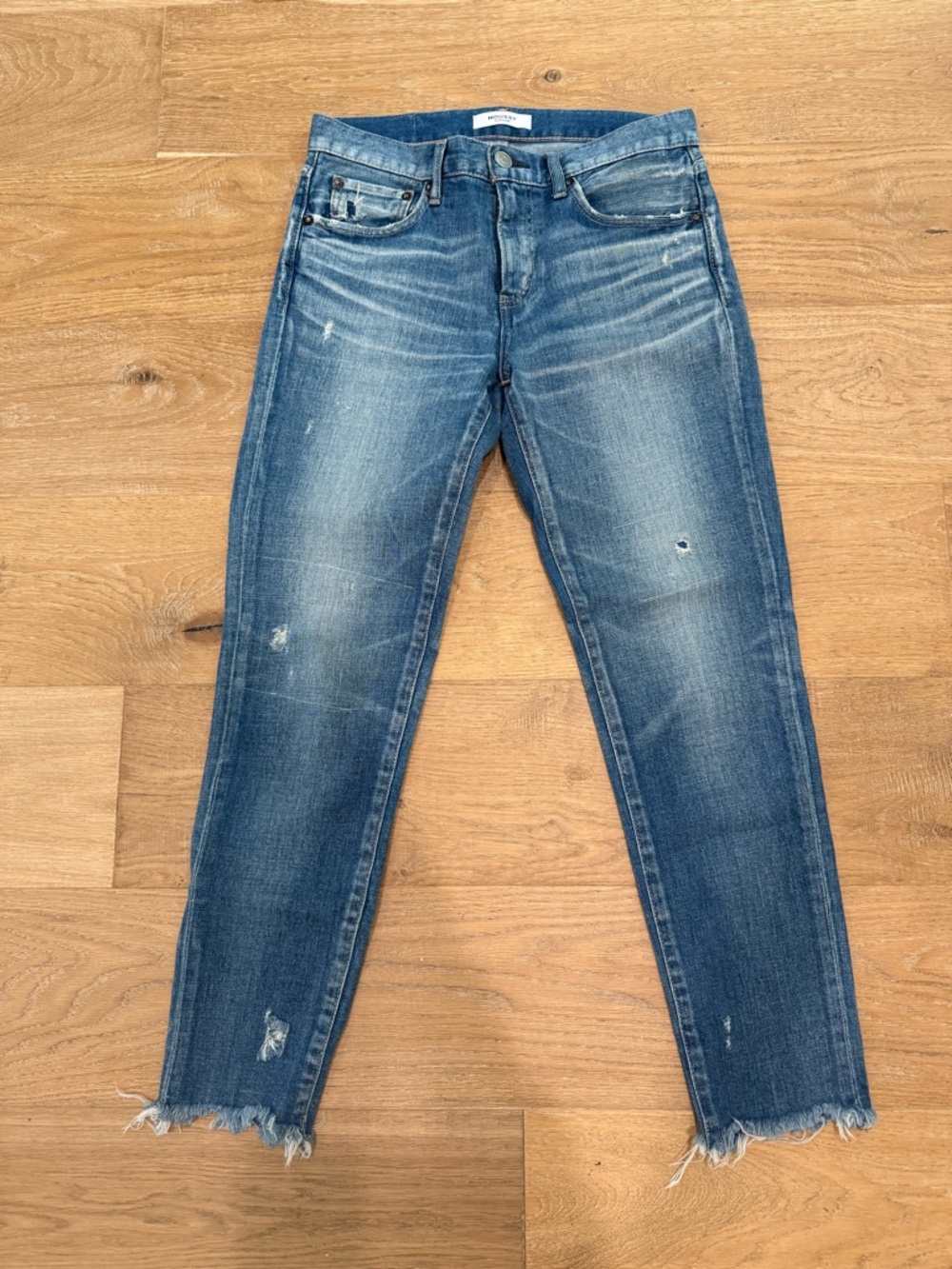 Moussy Women's Medium Blue Distressed Jeans size 27